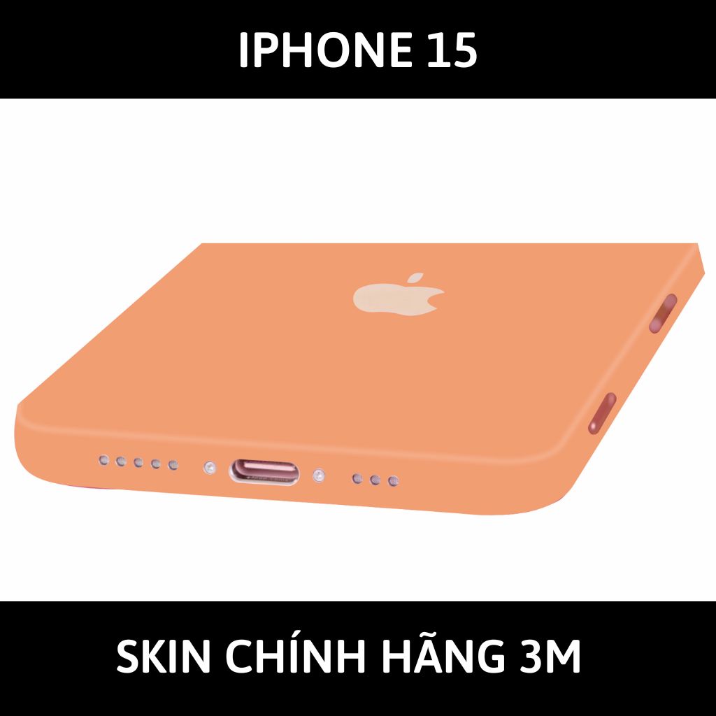 Dán skin điện thoại Iphone 15, Iphone 15 Plus full body và camera nhập khẩu chính hãng USA phụ kiện điện thoại huỳnh tân store - PASTEL ORANGE - Warp Skin Collection