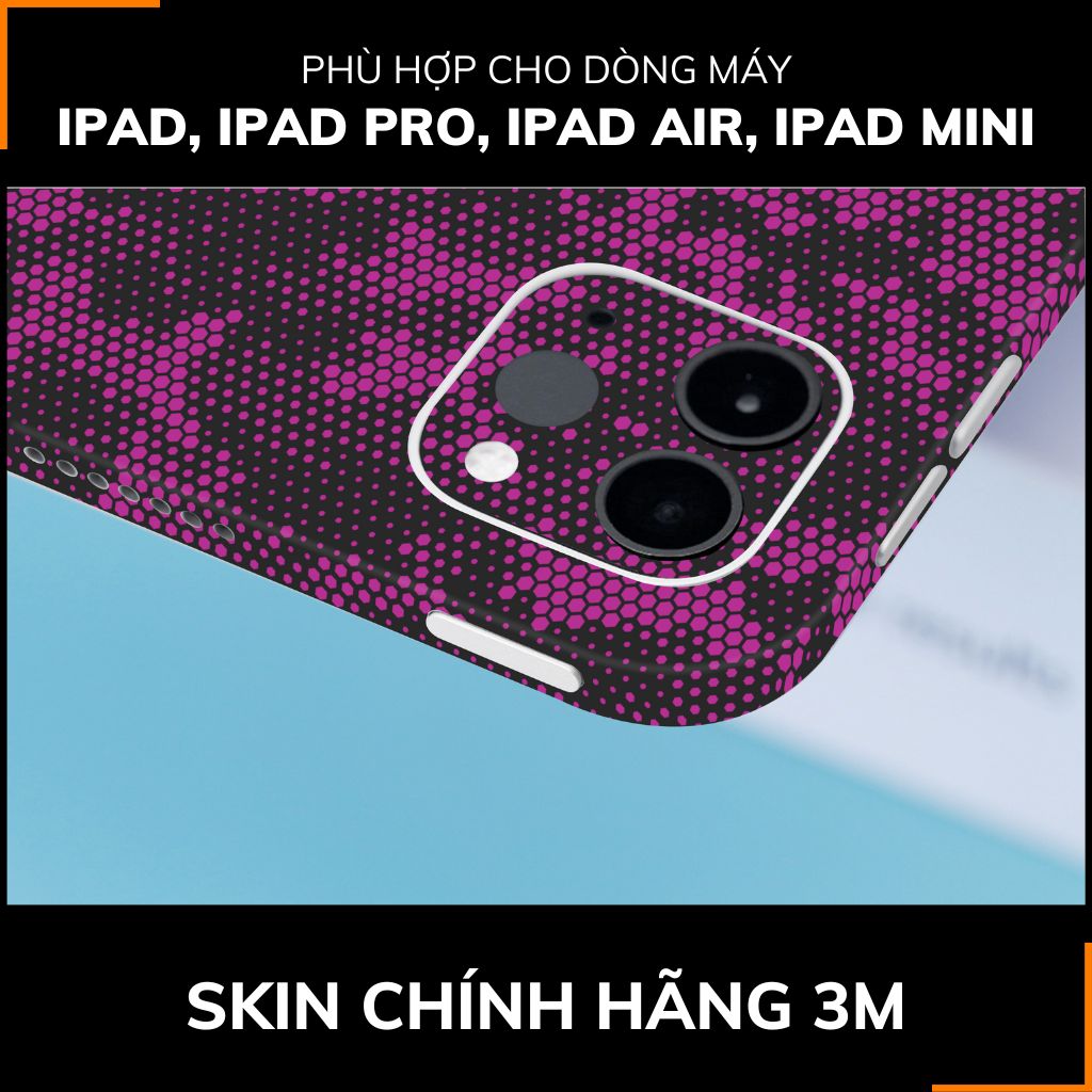 Dán skin ipad , ipad pro, ipad air , ipad mini full body và camera chính hãng 3M - MAMBA PURPLE -  SK B03 04 phụ kiện điện thoại huỳnh tân store