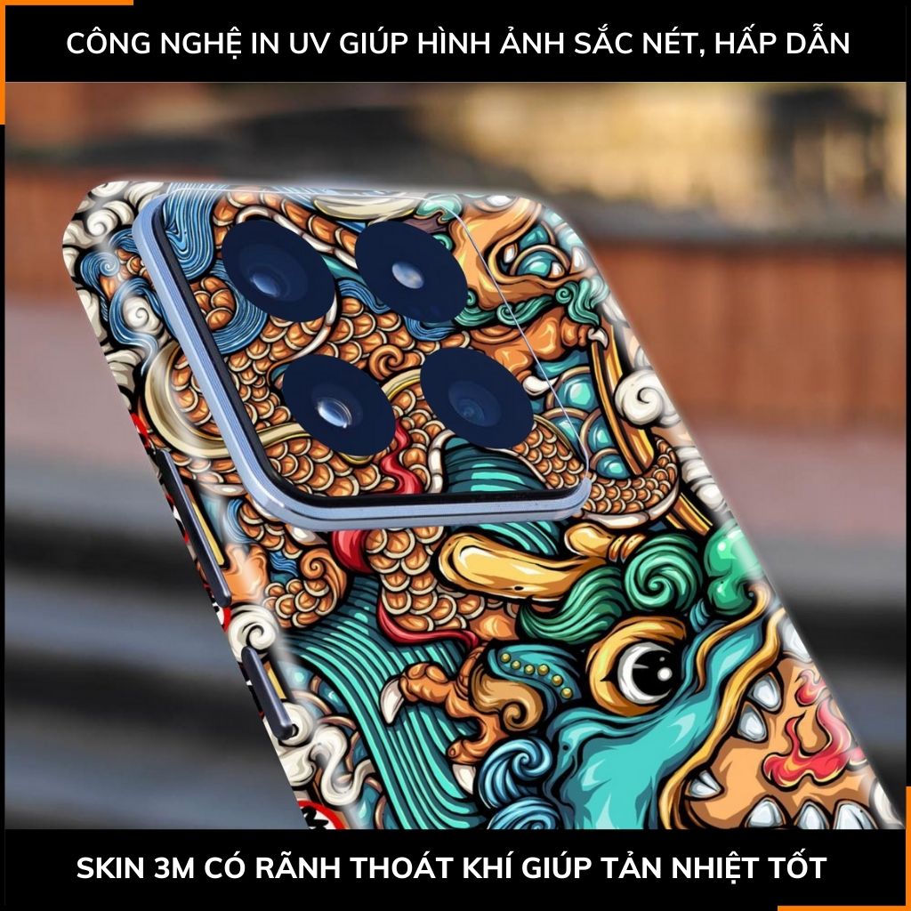 Dán skin điện thoại Xiaomi Mi 14 , Mi 14 Pro full body và camera nhập khẩu chính hãng USA in hình NEW YEAR 2024 - SKD Q41 phụ kiện điện thoại huỳnh tân store