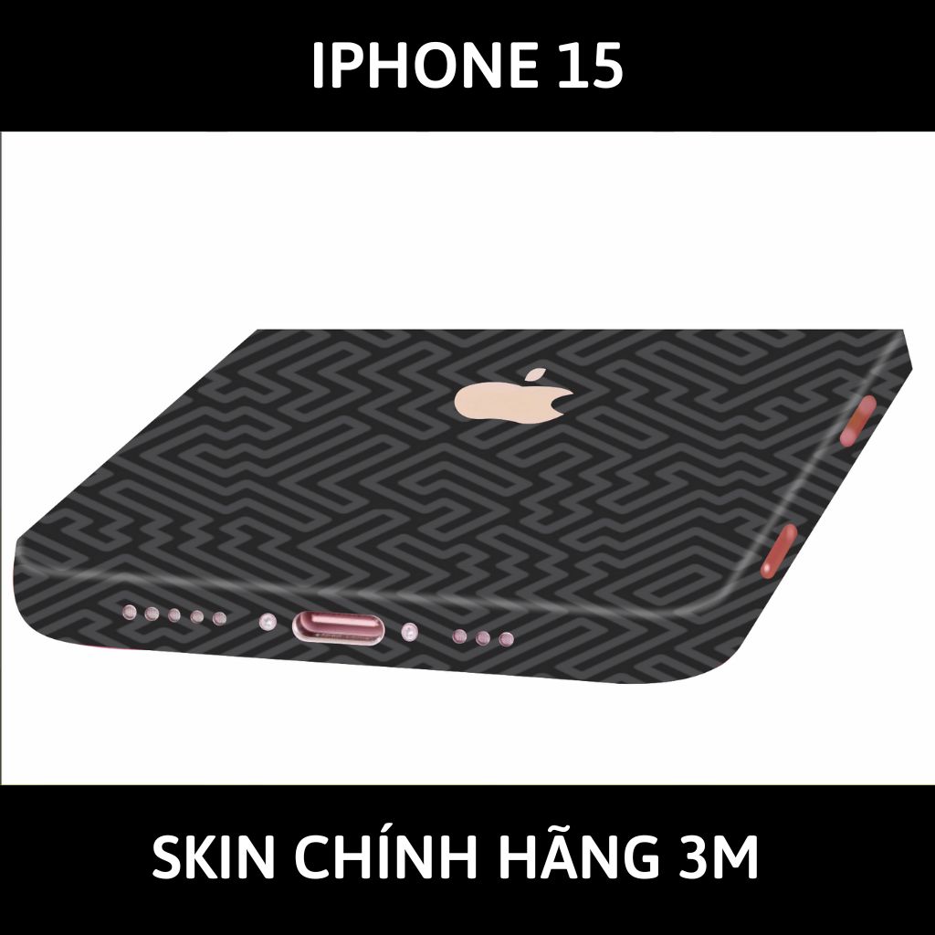 Dán skin điện thoại Iphone 15, Iphone 15 Plus full body và camera nhập khẩu chính hãng USA phụ kiện điện thoại huỳnh tân store - PATTEN TEXTURE 01 - Warp Skin Collection