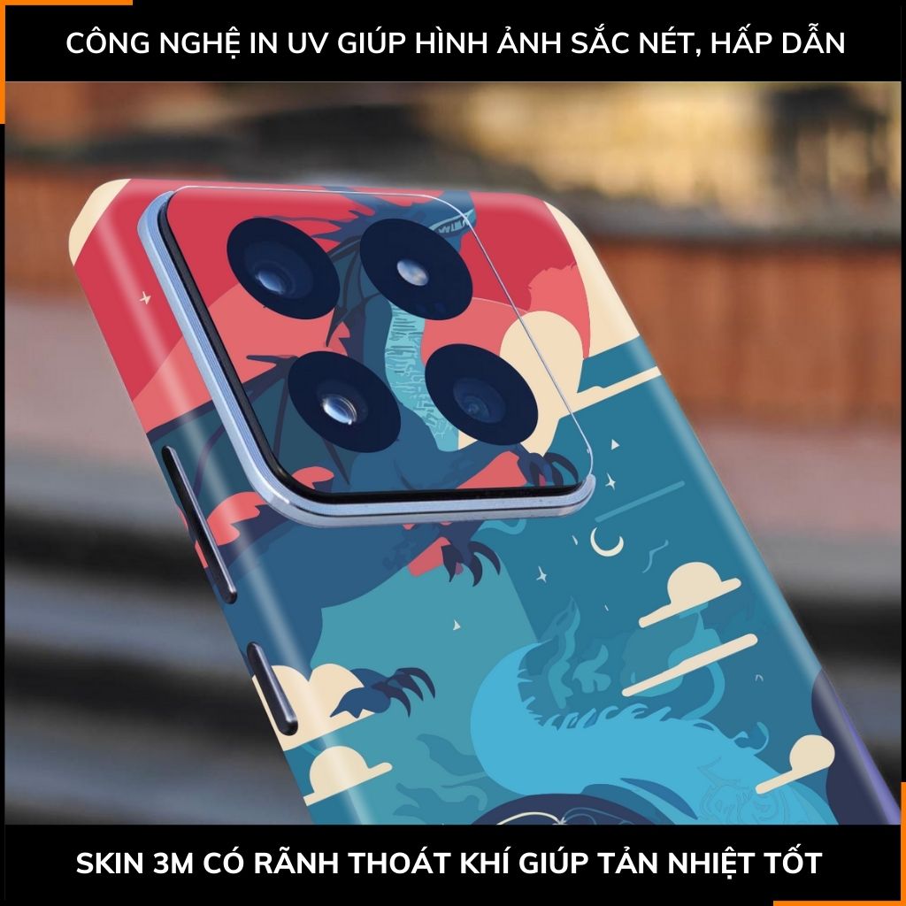 Dán skin điện thoại Xiaomi Mi 14 , Mi 14 Pro full body và camera nhập khẩu chính hãng USA in hình NEW YEAR 2024 - SKD Q06 phụ kiện điện thoại huỳnh tân store