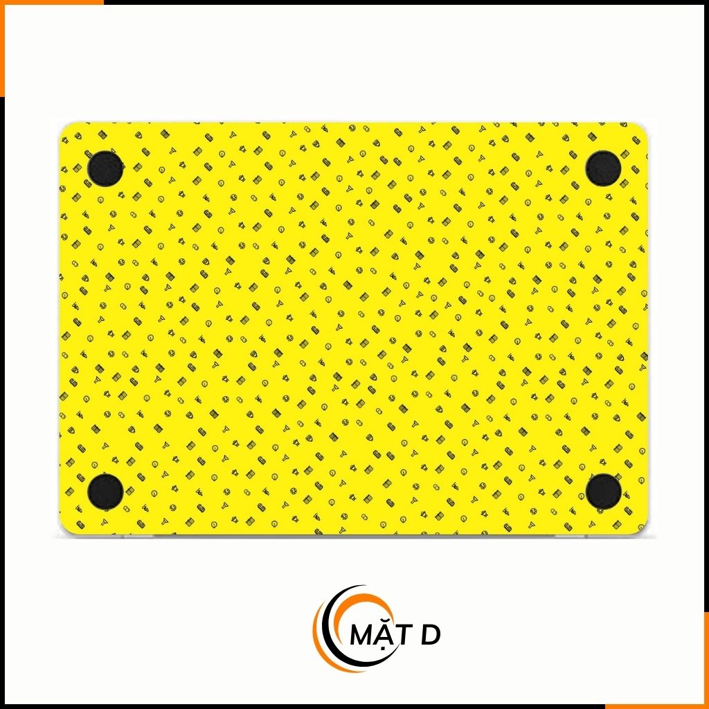 Dán skin macbook pro, macbook air chính hãng 3M nhập khẩu USA - SKIN 3M - MACBOOK - MANY STICKER YELLOW - SK-B14-06 phụ kiện điện thoại huỳnh tân store