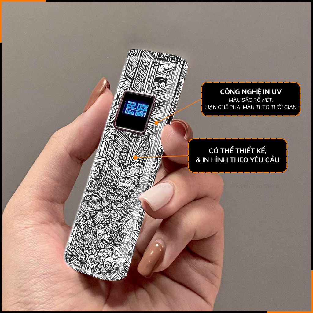 Miếng dán skin in hình xlim pro xlim v2, xlim se, rill x,feelin, xlim sq pro full viền [ U01 ] phụ kiện huỳnh tân store