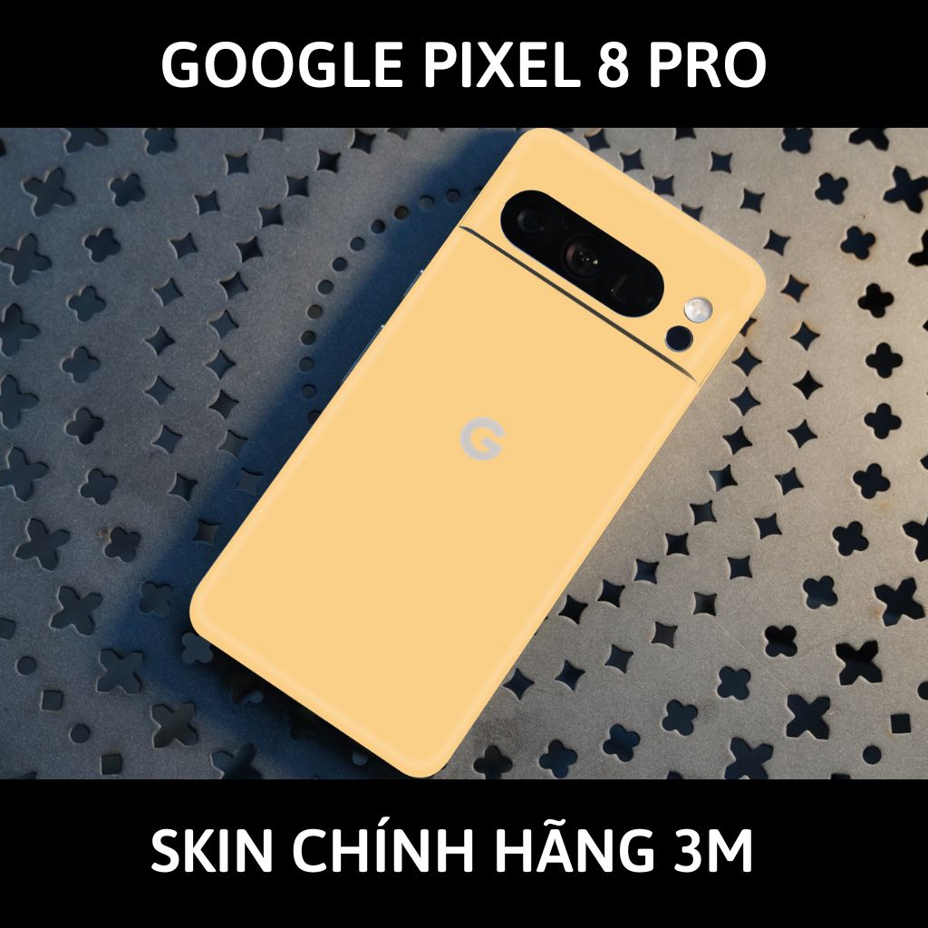 Dán skin điện thoại Pixel 8, Pixel 8 Pro full body và camera nhập khẩu chính hãng USA phụ kiện điện thoại huỳnh tân store - PASTEL YELLOW - Warp Skin Collection