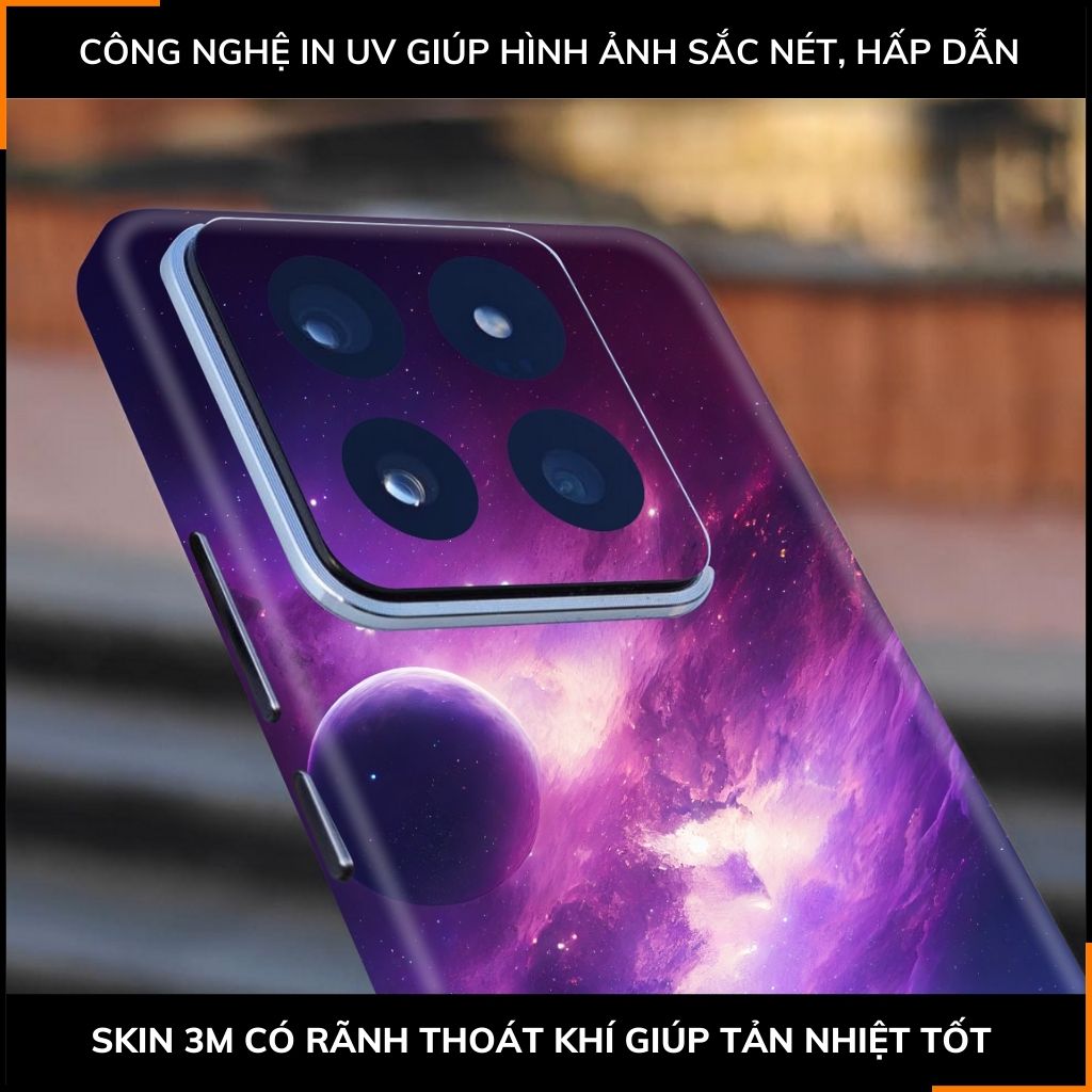 Dán skin điện thoại Xiaomi Mi 14 , Mi 14 Pro full body và camera nhập khẩu chính hãng USA in hình SPACE - SKD H02 phụ kiện điện thoại huỳnh tân store