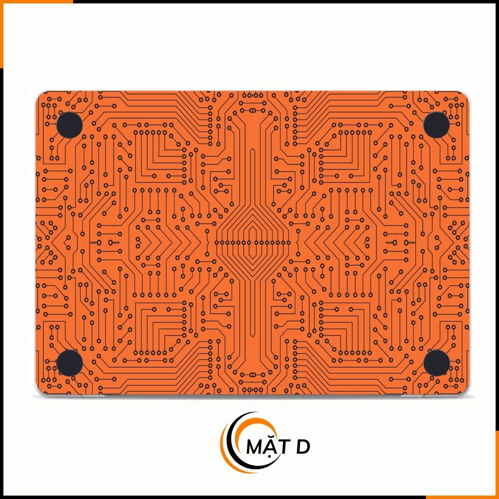 Dán skin macbook pro, macbook air chính hãng 3M nhập khẩu USA - SKIN 3M - MACBOOK - ELECTRIC ORANGE  - SK B01 03    phụ kiện điện thoại huỳnh tân store