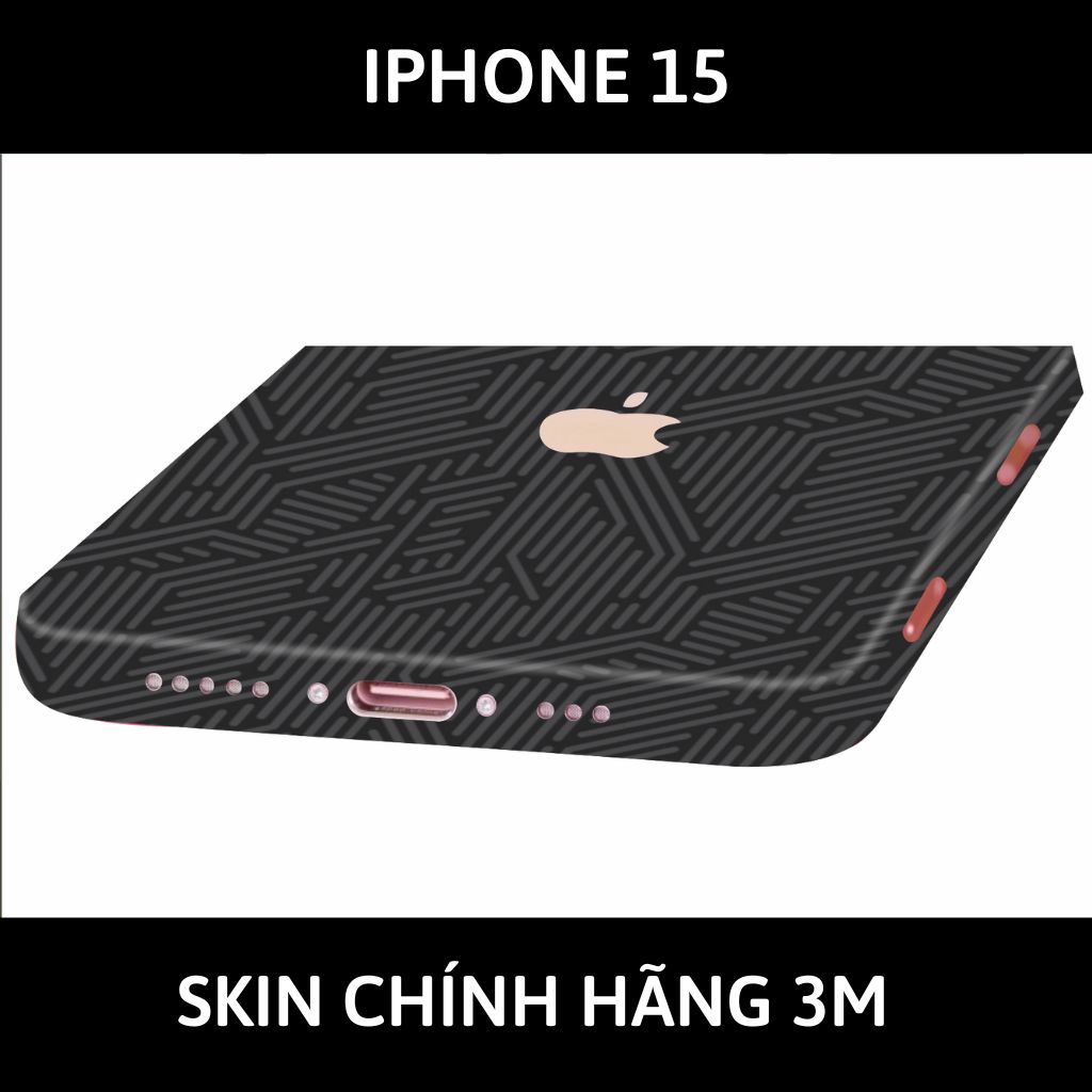 Dán skin điện thoại Iphone 15, Iphone 15 Plus full body và camera nhập khẩu chính hãng USA phụ kiện điện thoại huỳnh tân store - PATTEN TEXTURE 02 - Warp Skin Collection