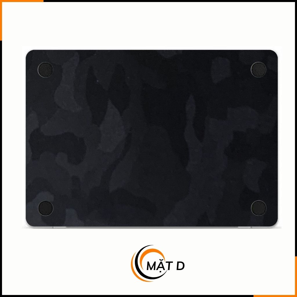 Dán skin macbook pro, macbook air chính hãng 3M nhập khẩu USA - SKIN 3M - MACBOOK - CAMO BLACK - SK-B12-01 phụ kiện điện thoại huỳnh tân store