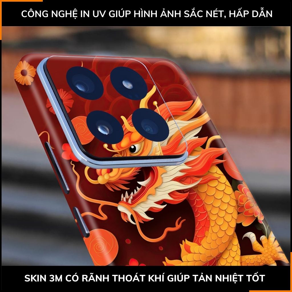 Dán skin điện thoại Xiaomi Mi 14 , Mi 14 Pro full body và camera nhập khẩu chính hãng USA in hình NEW YEAR 2024 - SKD Q15 phụ kiện điện thoại huỳnh tân store