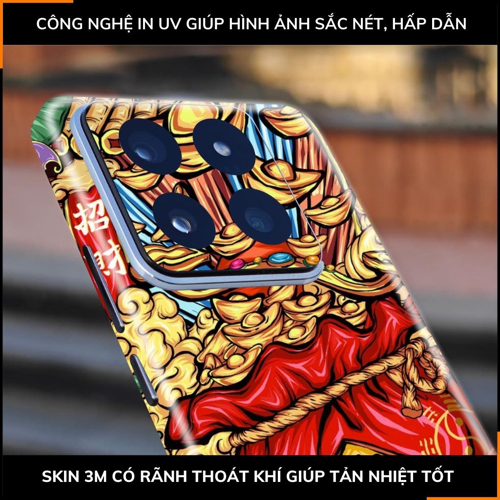 Dán skin điện thoại Xiaomi Mi 14 , Mi 14 Pro full body và camera nhập khẩu chính hãng USA in hình NEW YEAR 2024 - SKD Q48 phụ kiện điện thoại huỳnh tân store