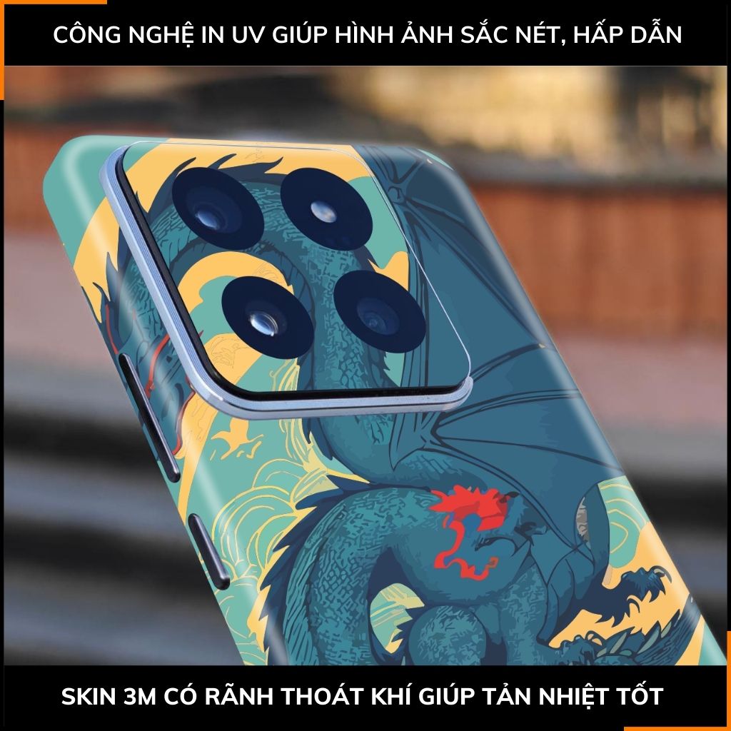 Dán skin điện thoại Xiaomi Mi 14 , Mi 14 Pro full body và camera nhập khẩu chính hãng USA in hình NEW YEAR 2024 - SKD Q05 phụ kiện điện thoại huỳnh tân store