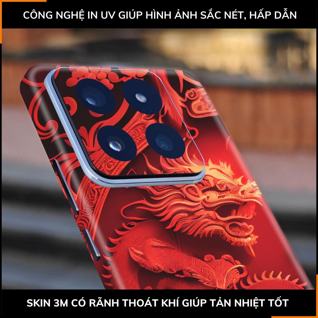 Dán skin điện thoại Xiaomi Mi 14 , Mi 14 Pro full body và camera nhập khẩu chính hãng USA in hình NEW YEAR 2024 - SKD Q18 phụ kiện điện thoại huỳnh tân store
