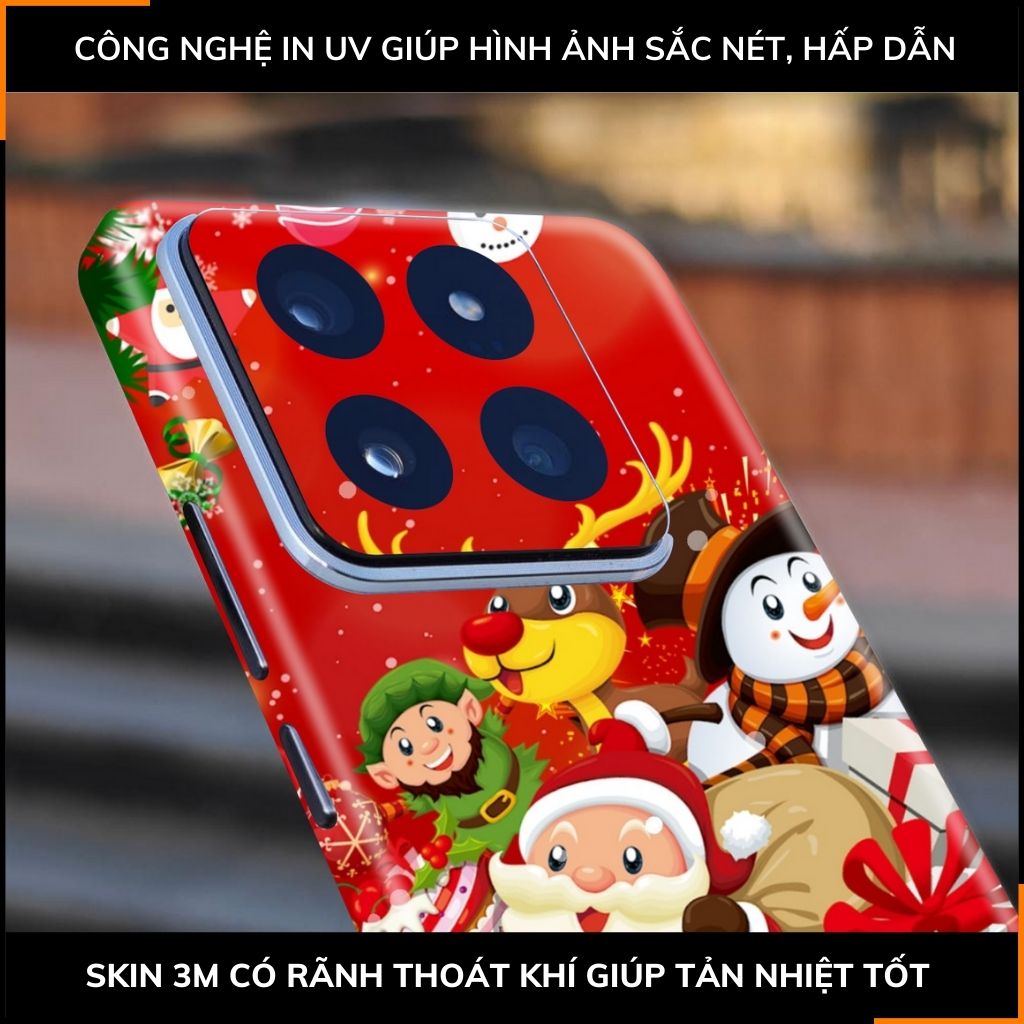 Dán skin điện thoại Xiaomi Mi 14 , Mi 14 Pro full body và camera nhập khẩu chính hãng USA in hình MERRY CHRISTMAS - SKD P05 phụ kiện điện thoại huỳnh tân store