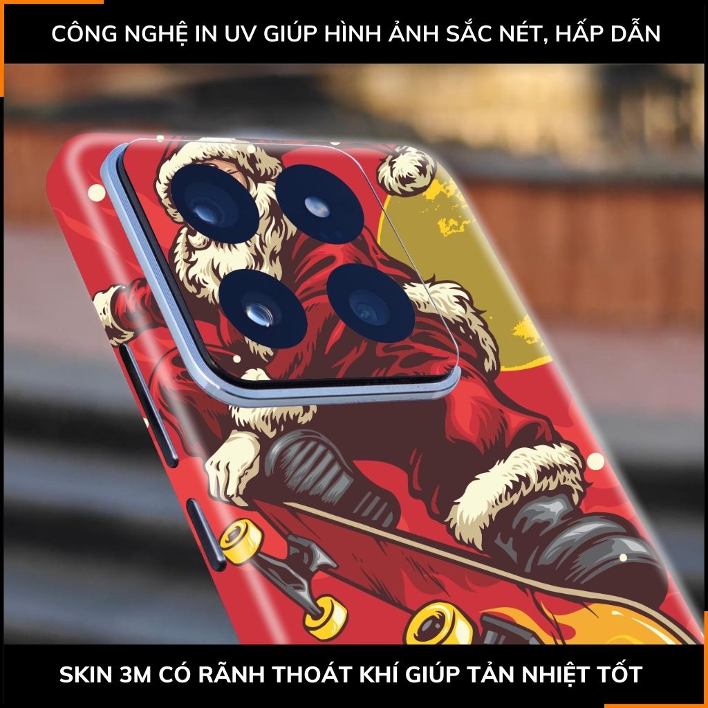 Dán skin điện thoại Xiaomi Mi 14 , Mi 14 Pro full body và camera nhập khẩu chính hãng USA in hình MERRY CHRISTMAS - SKD P01 phụ kiện điện thoại huỳnh tân store