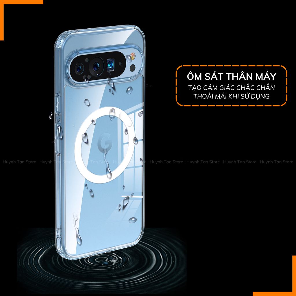 Ốp lưng Google pixel 9 pro xl chống sốc CLEAR COLOR VER 4 trong suốt không ố vàng bảo vệ camera phụ kiện huỳnh tân store