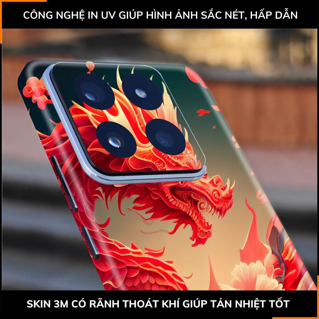 Dán skin điện thoại Xiaomi Mi 14 , Mi 14 Pro full body và camera nhập khẩu chính hãng USA in hình NEW YEAR 2024 - SKD Q13 phụ kiện điện thoại huỳnh tân store