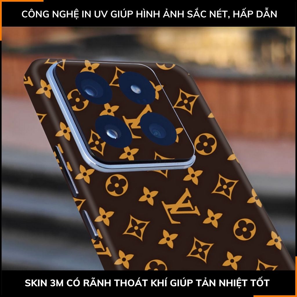 Dán skin điện thoại Xiaomi Mi 14 , Mi 14 Pro full body và camera nhập khẩu chính hãng USA in hình Thương Hiệu - SKD E06 phụ kiện điện thoại huỳnh tân store