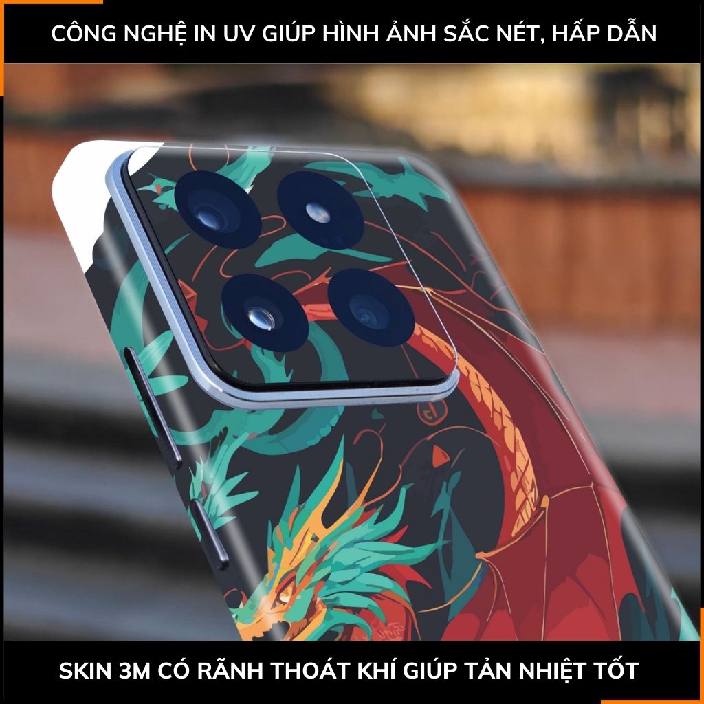 Dán skin điện thoại Xiaomi Mi 14 , Mi 14 Pro full body và camera nhập khẩu chính hãng USA in hình NEW YEAR 2024 - SKD Q03 phụ kiện điện thoại huỳnh tân store