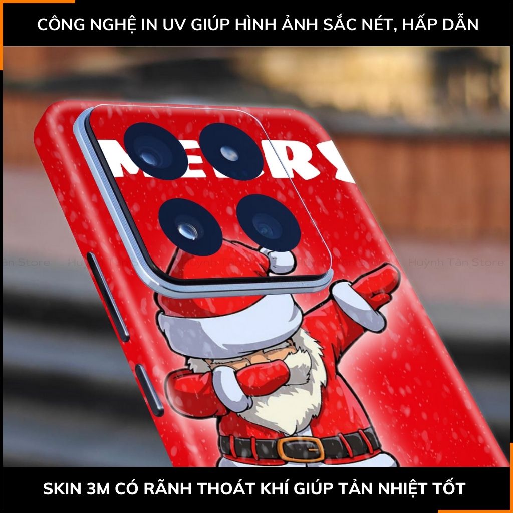 Dán skin điện thoại Xiaomi Mi 14 , Mi 14 Pro full body và camera nhập khẩu chính hãng USA in hình MERRY CHRISTMAS - SKD P15 phụ kiện điện thoại huỳnh tân store