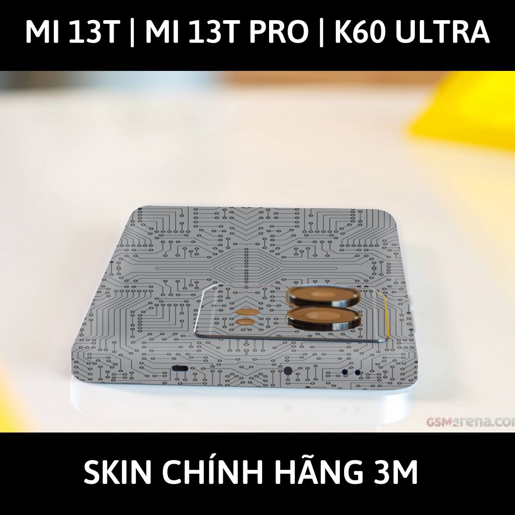 Dán skin điện thoại Mi 13T | Mi 13T Pro  | K60 Ultra full body và camera nhập khẩu chính hãng USA phụ kiện điện thoại huỳnh tân store - ELECTRIC GREY - Warp Skin Collection