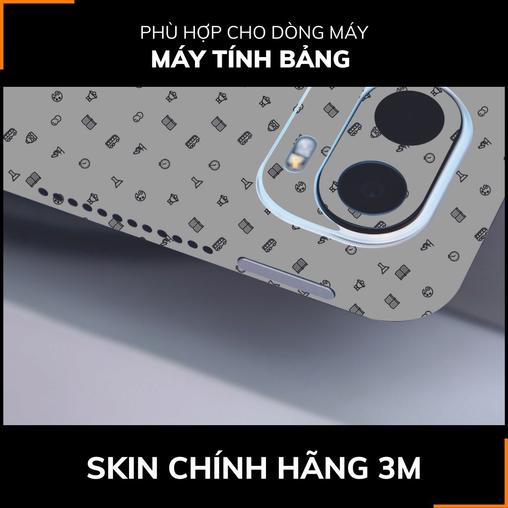 Dán skin máy tính bảng xiaomi, huawei, oppo, lenovo, google, microsoft, vivo  full body và camera chính hãng ORAFOL nhập khẩu từ ĐỨC MÁY TÍNH BẢNG  - MANY STICKER GREY -  SK B14 03 phụ kiện điện thoại huỳnh tân store