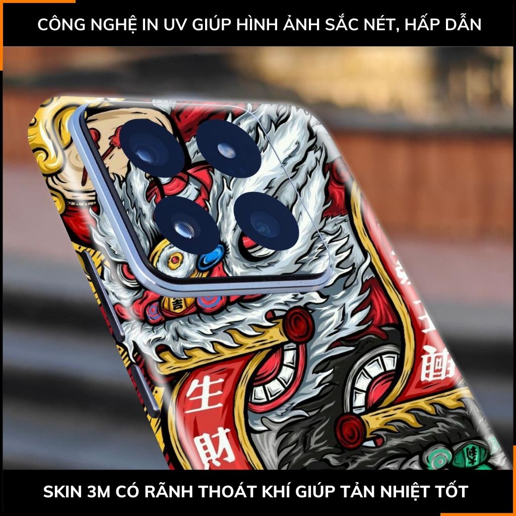 Dán skin điện thoại Xiaomi Mi 14 , Mi 14 Pro full body và camera nhập khẩu chính hãng USA in hình NEW YEAR 2024 - SKD Q45 phụ kiện điện thoại huỳnh tân store