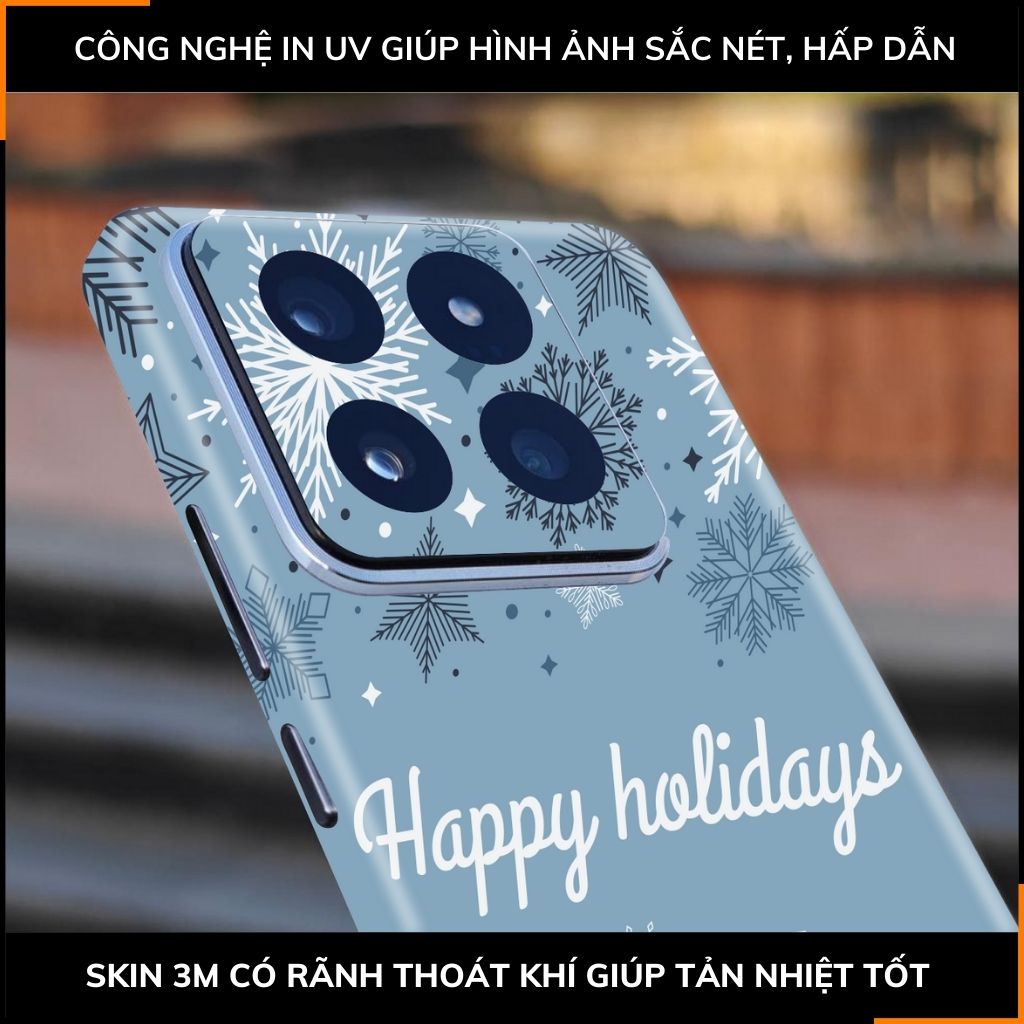 Dán skin điện thoại Xiaomi Mi 14 , Mi 14 Pro full body và camera nhập khẩu chính hãng USA in hình MERRY CHRISTMAS - SKD P13 phụ kiện điện thoại huỳnh tân store