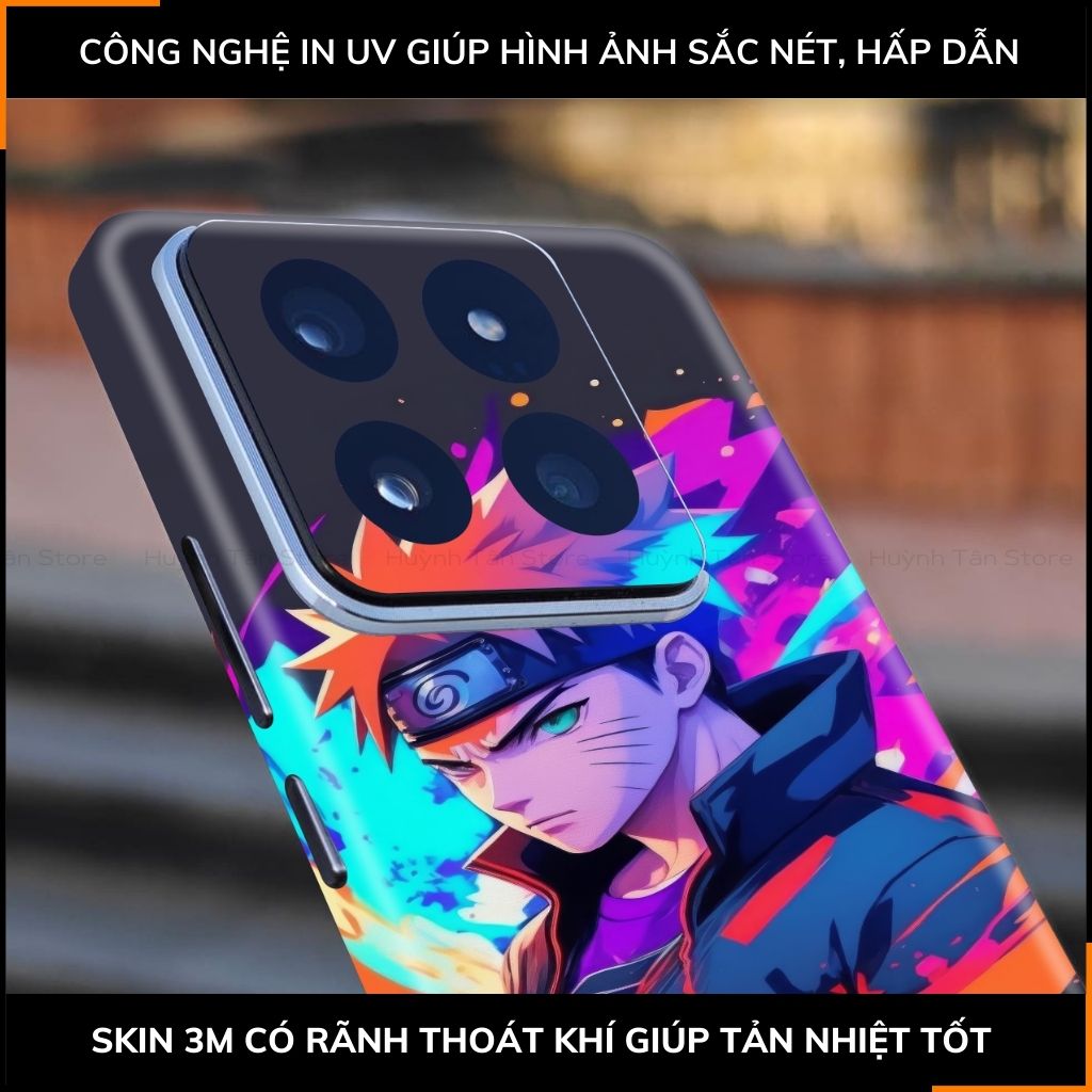 Dán skin điện thoại Xiaomi Mi 14 , Mi 14 Pro full body và camera nhập khẩu chính hãng USA in hình NARUTO - SKD N04 phụ kiện điện thoại huỳnh tân store