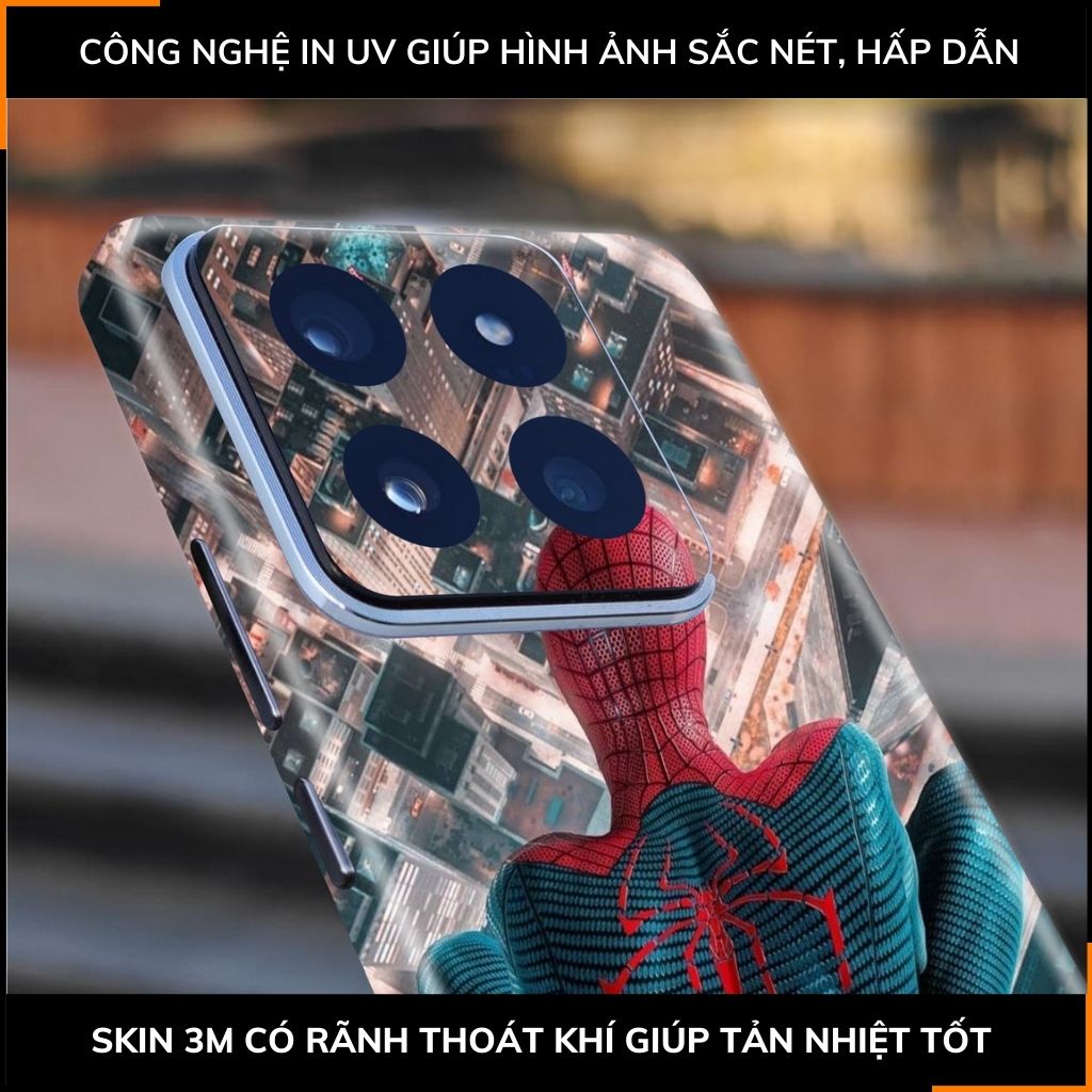 Dán skin điện thoại Xiaomi Mi 14 , Mi 14 Pro full body và camera nhập khẩu chính hãng USA in hình MERRY SPIDER MAN - SKD V13 phụ kiện điện thoại huỳnh tân store