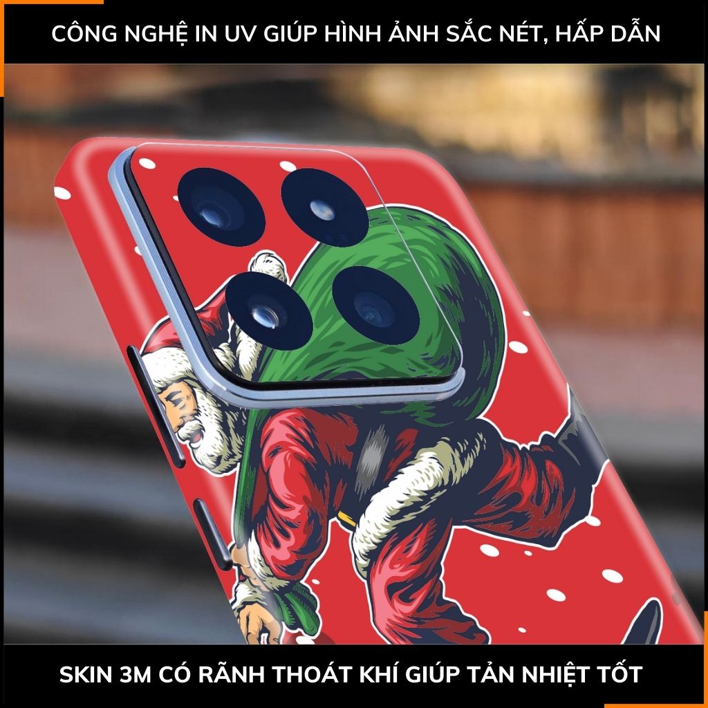 Dán skin điện thoại Xiaomi Mi 14 , Mi 14 Pro full body và camera nhập khẩu chính hãng USA in hình MERRY CHRISTMAS - SKD P03 phụ kiện điện thoại huỳnh tân store