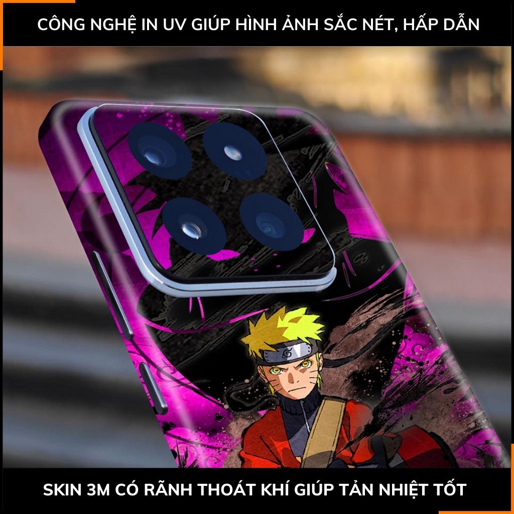 Dán skin điện thoại Xiaomi Mi 14 , Mi 14 Pro full body và camera nhập khẩu chính hãng USA in hình NARUTO - SKD N02 phụ kiện điện thoại huỳnh tân store