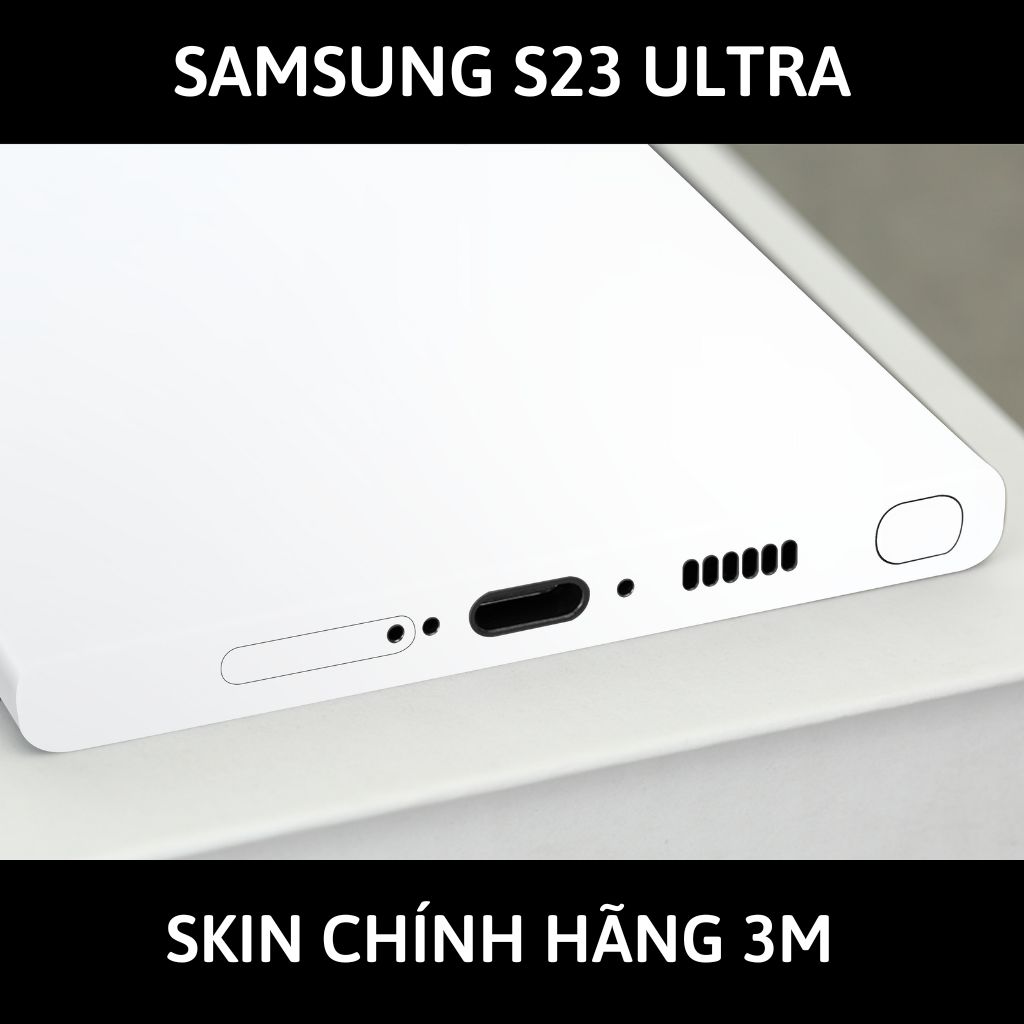 Dán skin điện thoại Samsung S23 Ultra full body và camera nhập khẩu chính hãng USA phụ kiện điện thoại huỳnh tân store - BẠC - SK A05 05 - Warp Skin Collection