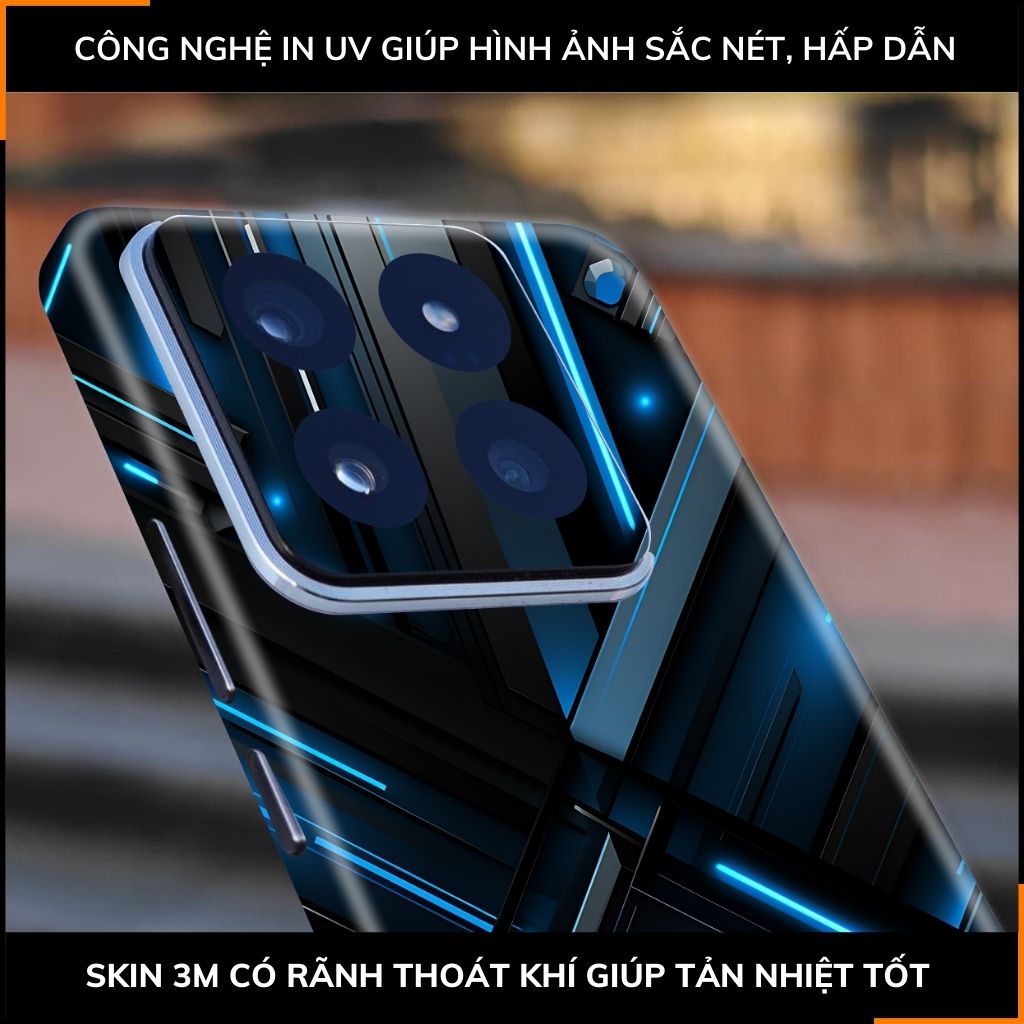 Dán skin điện thoại Xiaomi Mi 14 , Mi 14 Pro full body và camera nhập khẩu chính hãng USA in hình Không gian 3D - SKD  A03 phụ kiện điện thoại huỳnh tân store