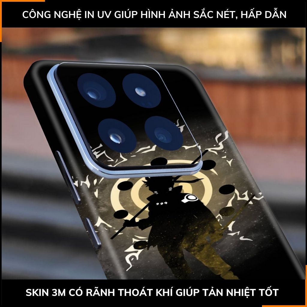 Dán skin điện thoại Xiaomi Mi 14 , Mi 14 Pro full body và camera nhập khẩu chính hãng USA in hình NARUTO - SKD N01 phụ kiện điện thoại huỳnh tân store
