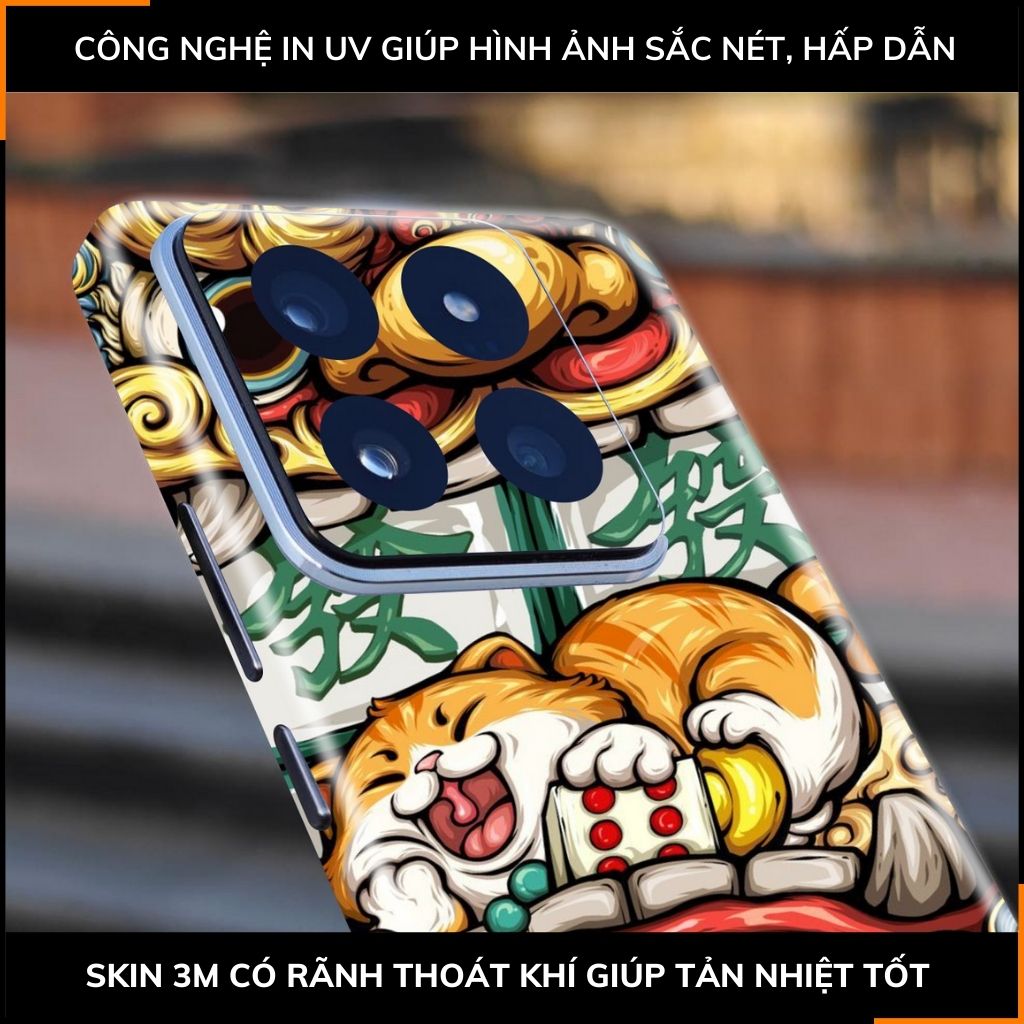 Dán skin điện thoại Xiaomi Mi 14 , Mi 14 Pro full body và camera nhập khẩu chính hãng USA in hình NEW YEAR 2024 - SKD Q43 phụ kiện điện thoại huỳnh tân store