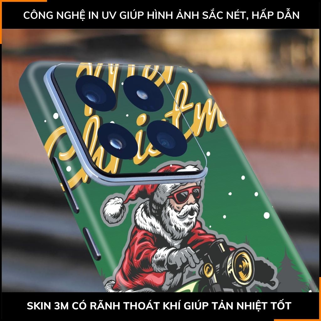 Dán skin điện thoại Xiaomi Mi 14 , Mi 14 Pro full body và camera nhập khẩu chính hãng USA in hình MERRY CHRISTMAS - SKD P02 phụ kiện điện thoại huỳnh tân store