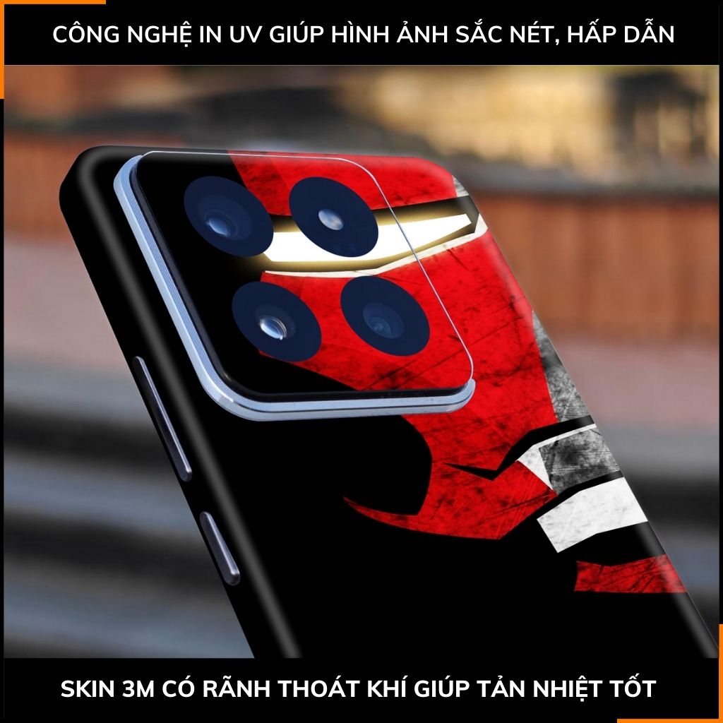 Dán skin điện thoại Xiaomi Mi 14 , Mi 14 Pro full body và camera nhập khẩu chính hãng USA in hình IRON MAN - SKD I07 phụ kiện điện thoại huỳnh tân store