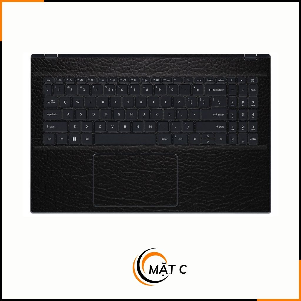 Dán skin laptop asus, dell , acer, hp, msi chính hãng ORAFOL nhập khẩu ĐỨC - SKIN 3M - LAPTOP - LEATHER BLACK - SK-B06-02 phụ kiện điện thoại huỳnh tân store