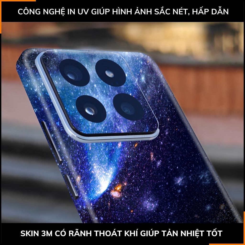 Dán skin điện thoại Xiaomi Mi 14 , Mi 14 Pro full body và camera nhập khẩu chính hãng USA in hình SPACE - SKD H01 phụ kiện điện thoại huỳnh tân store