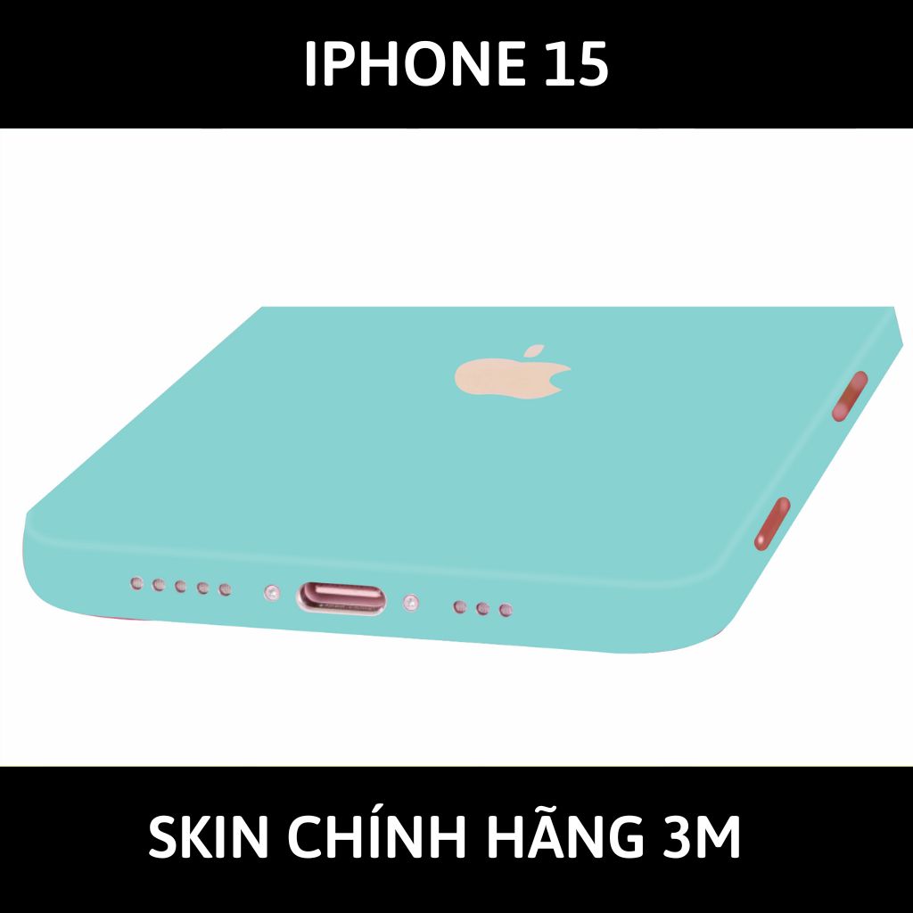 Dán skin điện thoại Iphone 15, Iphone 15 Plus full body và camera nhập khẩu chính hãng USA phụ kiện điện thoại huỳnh tân store - PASTEL SKYBLUE - Warp Skin Collection