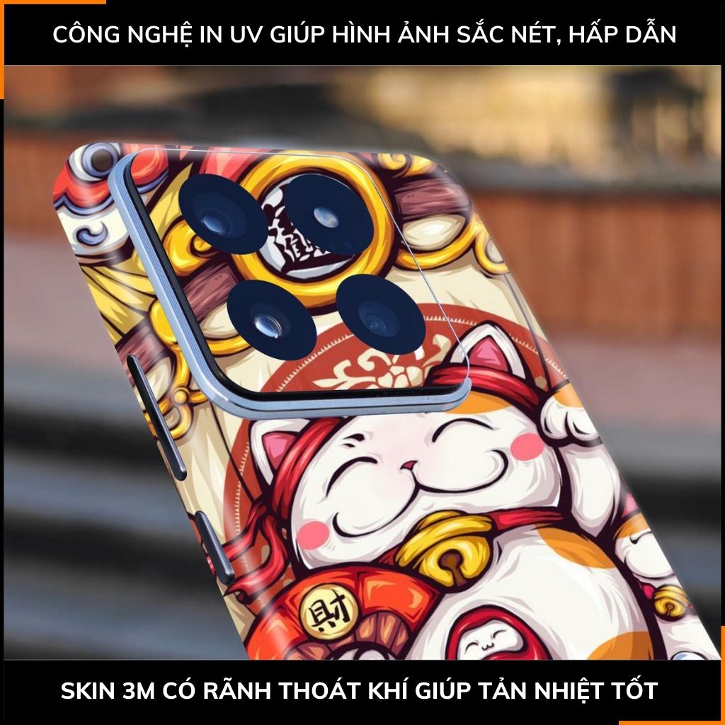 Dán skin điện thoại Xiaomi Mi 14 , Mi 14 Pro full body và camera nhập khẩu chính hãng USA in hình NEW YEAR 2024 - SKD Q31 phụ kiện điện thoại huỳnh tân store