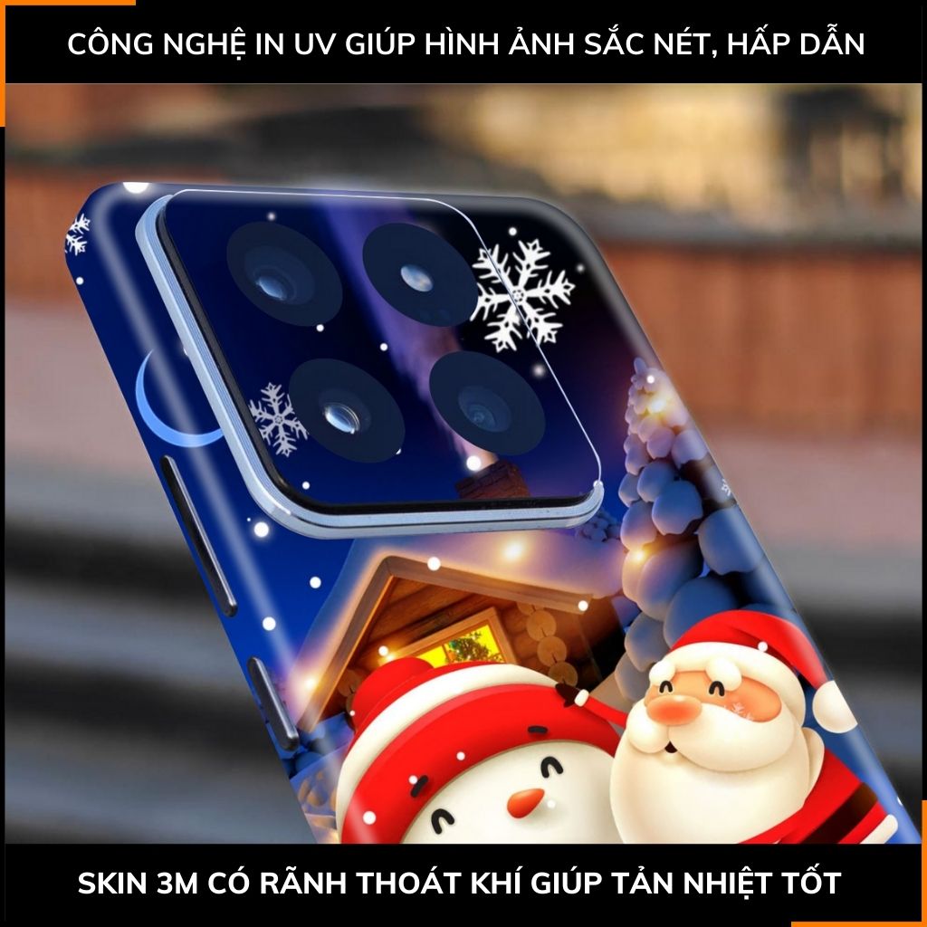 Dán skin điện thoại Xiaomi Mi 14 , Mi 14 Pro full body và camera nhập khẩu chính hãng USA in hình MERRY CHRISTMAS - SKD P06 phụ kiện điện thoại huỳnh tân store