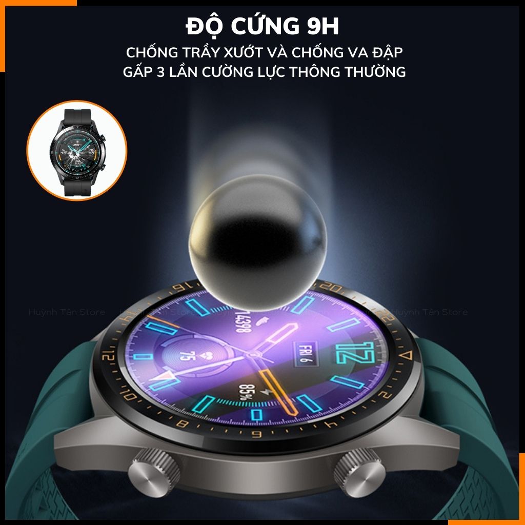 Kính cường lực huawei watch gt4 trong suốt KHÔNG FULL MÀN chống bám vân tay chính hãng GOR phụ kiện huỳnh tân store