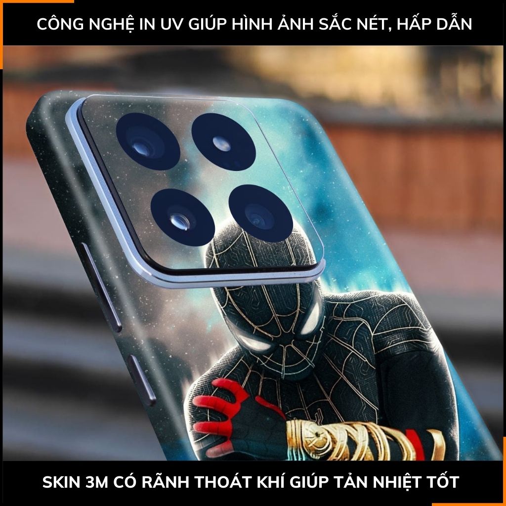 Dán skin điện thoại Xiaomi Mi 14 , Mi 14 Pro full body và camera nhập khẩu chính hãng USA in hình MERRY SPIDER MAN - SKD V16 phụ kiện điện thoại huỳnh tân store