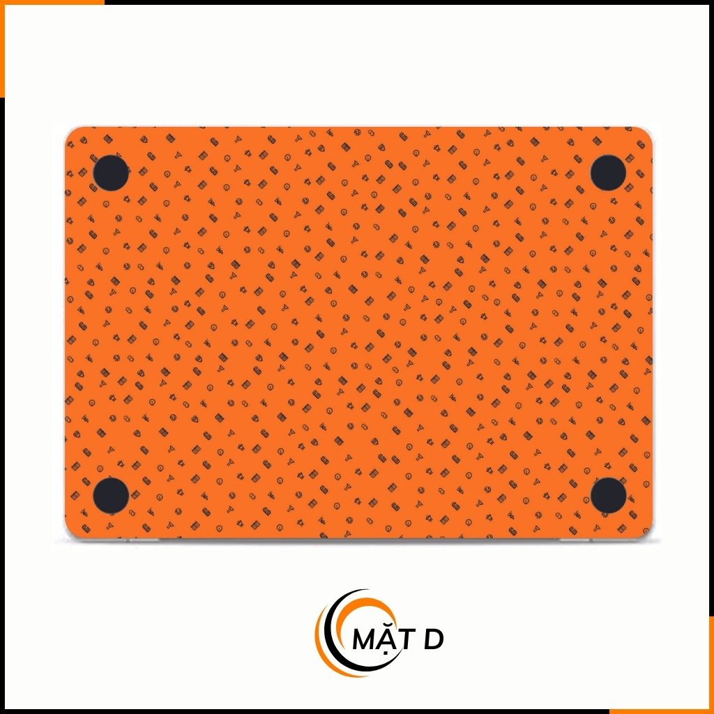 Dán skin macbook pro, macbook air chính hãng 3M nhập khẩu USA - SKIN 3M - MACBOOK - MANY STICKER ORANGE - SK-B14-04 phụ kiện điện thoại huỳnh tân store