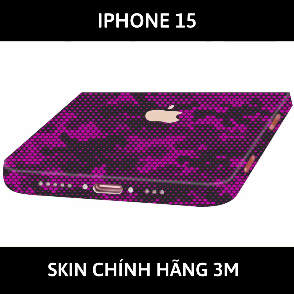 Dán skin điện thoại Iphone 15, Iphone 15 Plus full body và camera nhập khẩu chính hãng USA phụ kiện điện thoại huỳnh tân store - MAMBA PURPLE - Warp Skin Collection