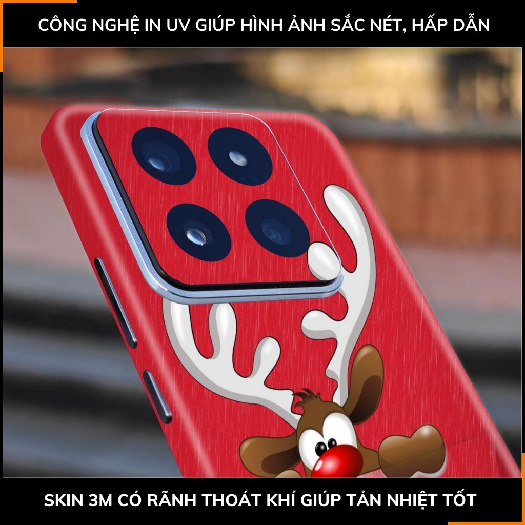 Dán skin điện thoại Xiaomi Mi 14 , Mi 14 Pro full body và camera nhập khẩu chính hãng USA in hình MERRY CHRISTMAS - SKD P04 phụ kiện điện thoại huỳnh tân store