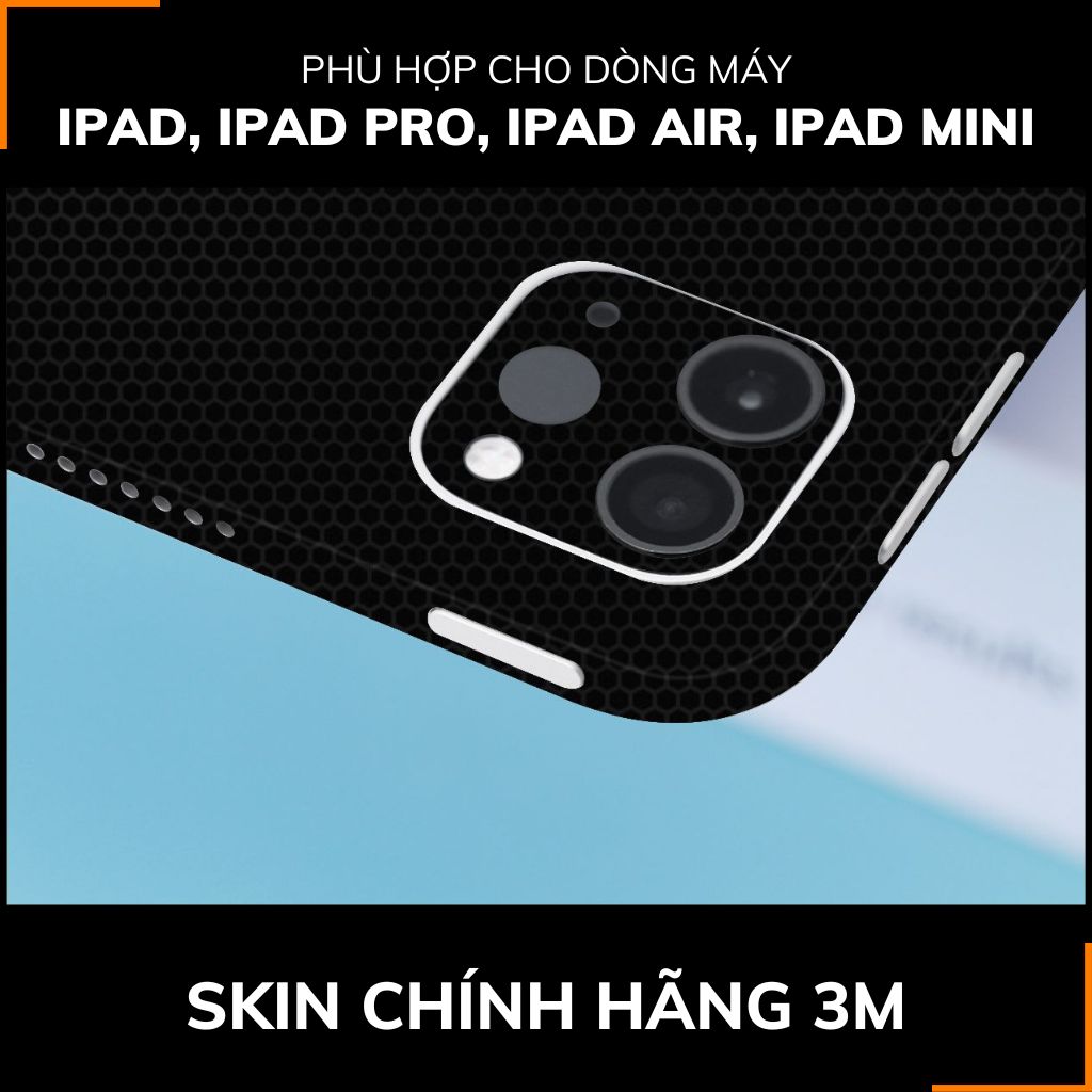 Dán skin ipad , ipad pro, ipad air , ipad mini full body và camera chính hãng 3M - MATRIX BLACK - SK-B11-01 phụ kiện điện thoại huỳnh tân store