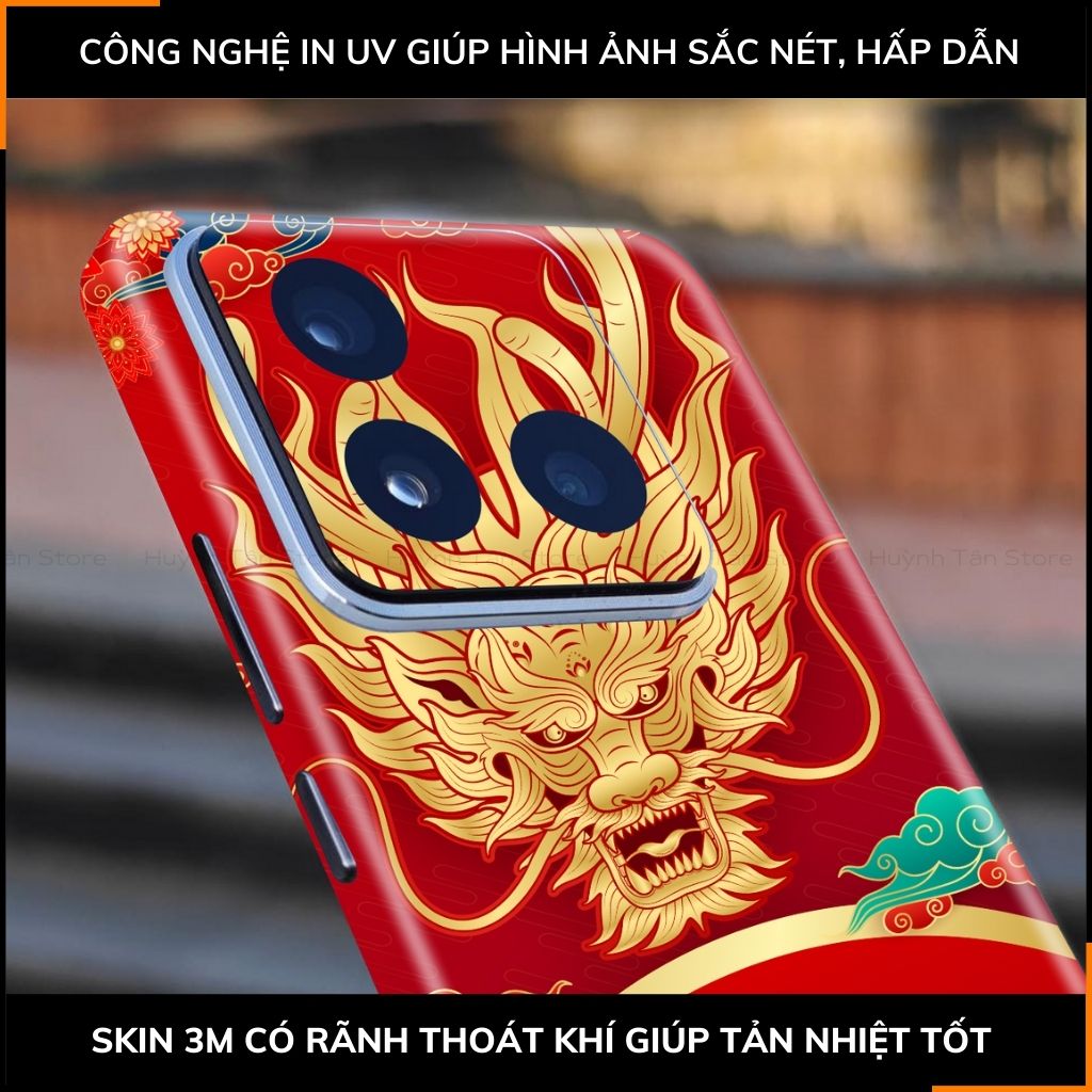 Dán skin điện thoại Xiaomi Mi 14 , Mi 14 Pro full body và camera nhập khẩu chính hãng USA in hình NEW YEAR 2024 - SKD Q34 phụ kiện điện thoại huỳnh tân store