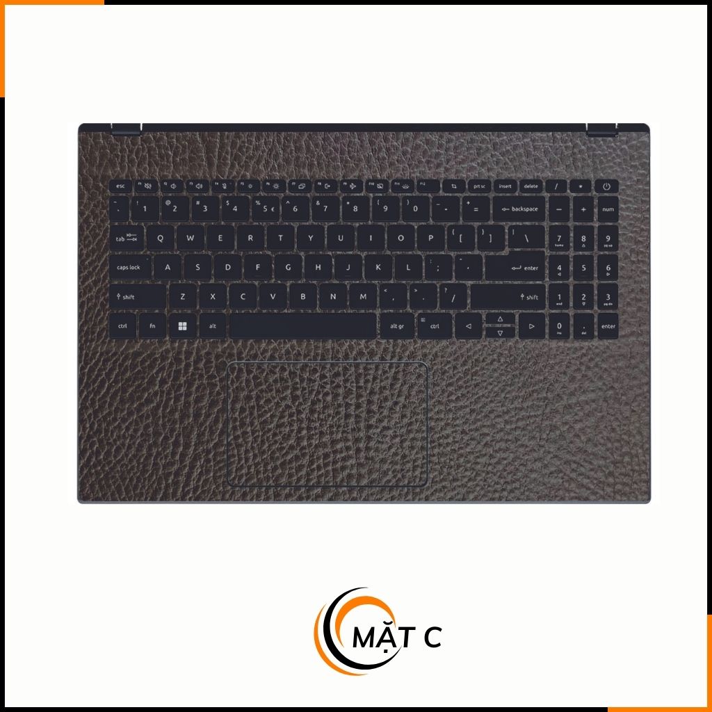 Dán skin laptop asus, dell , acer, hp, msi chính hãng ORAFOL nhập khẩu ĐỨC - SKIN 3M - LAPTOP - LEATHER BROWN - SK-B06-04 phụ kiện điện thoại huỳnh tân store